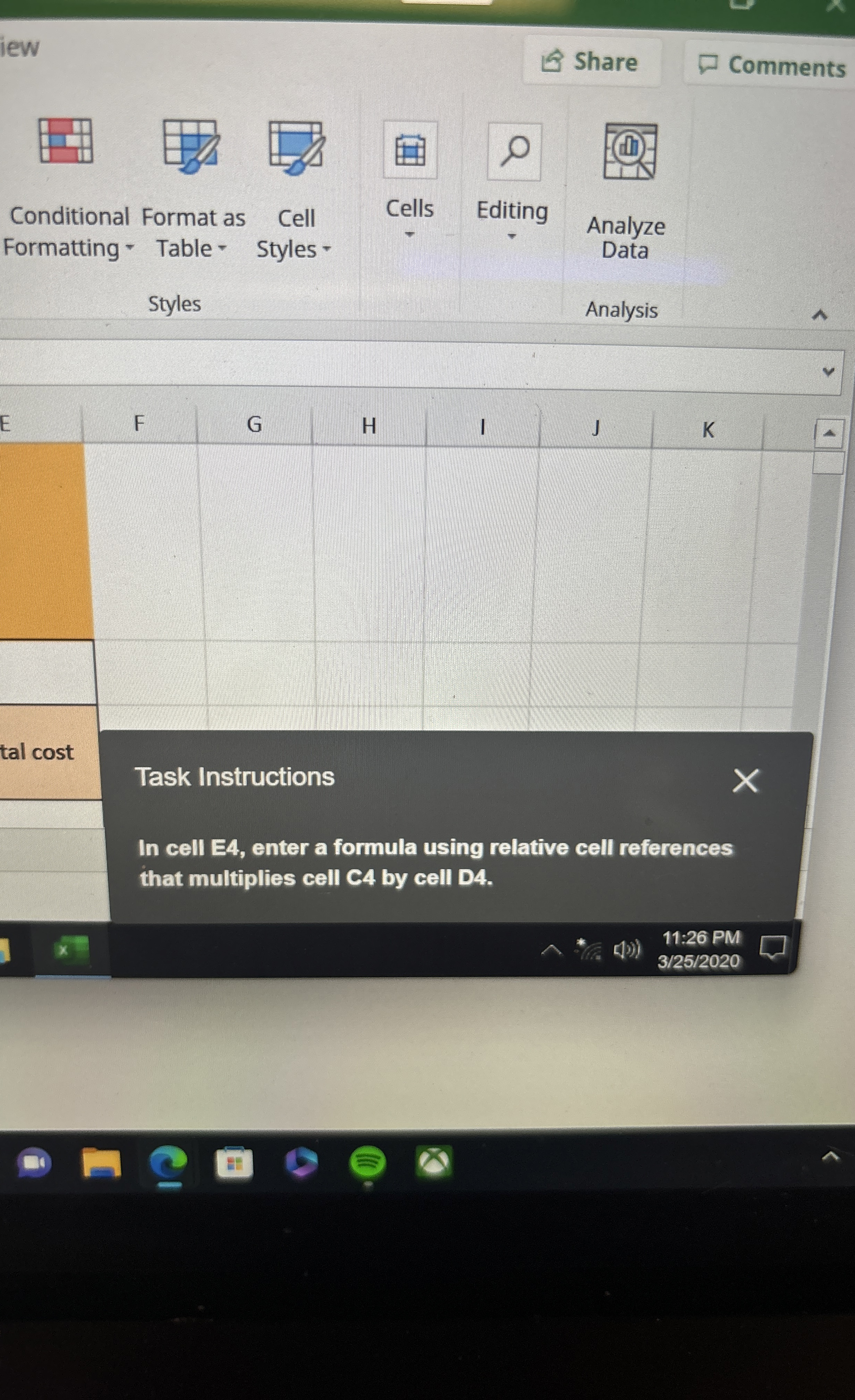 Conditional Format as Cell Formatting * Table *