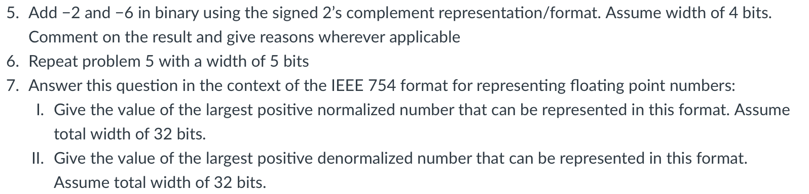 Add - 2 and - 6 in binary using the signed 2 ' s