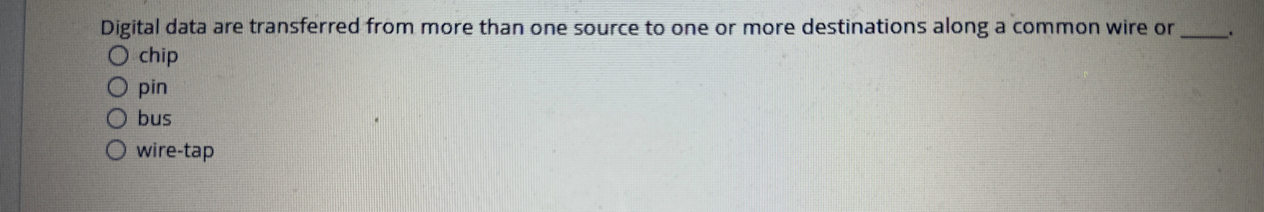 Digital data are transferred from more than one