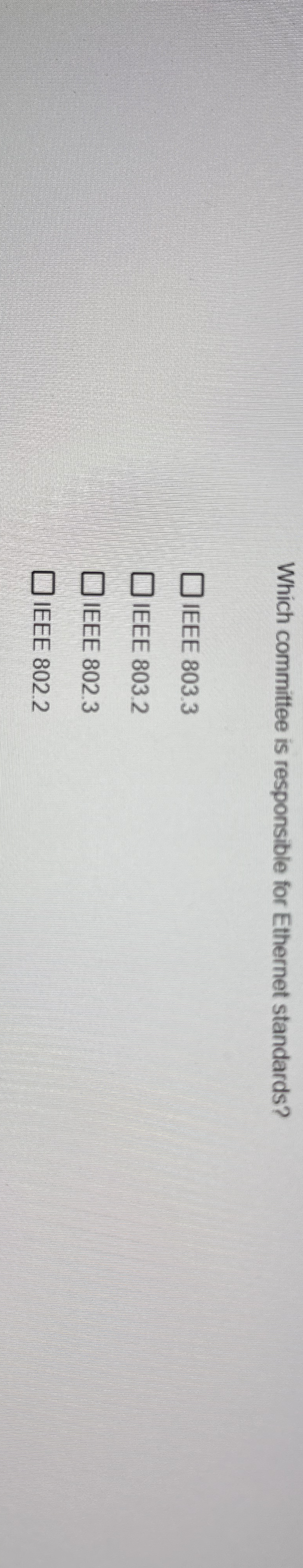 Which committee is responsible for Ethernet
