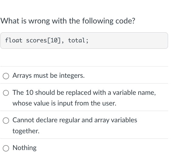 Arrays can be returned from a function. Group of