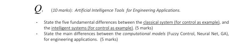 Q ( 1 0 marks ) : Artificial Intelligence Tools