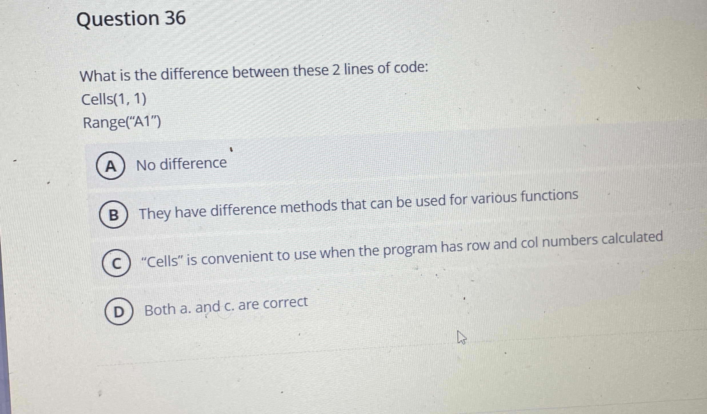 Question 3 6 What is the difference between these