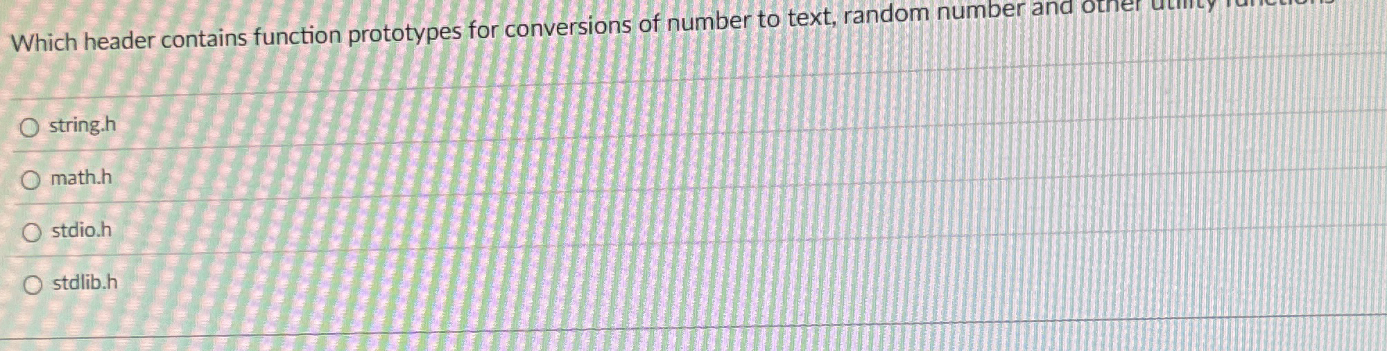 Which header contains function prototypes for