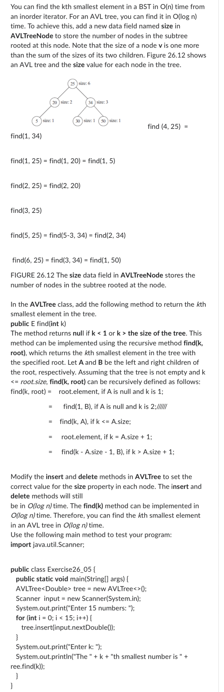 You can find the kth smallest element in a BST in