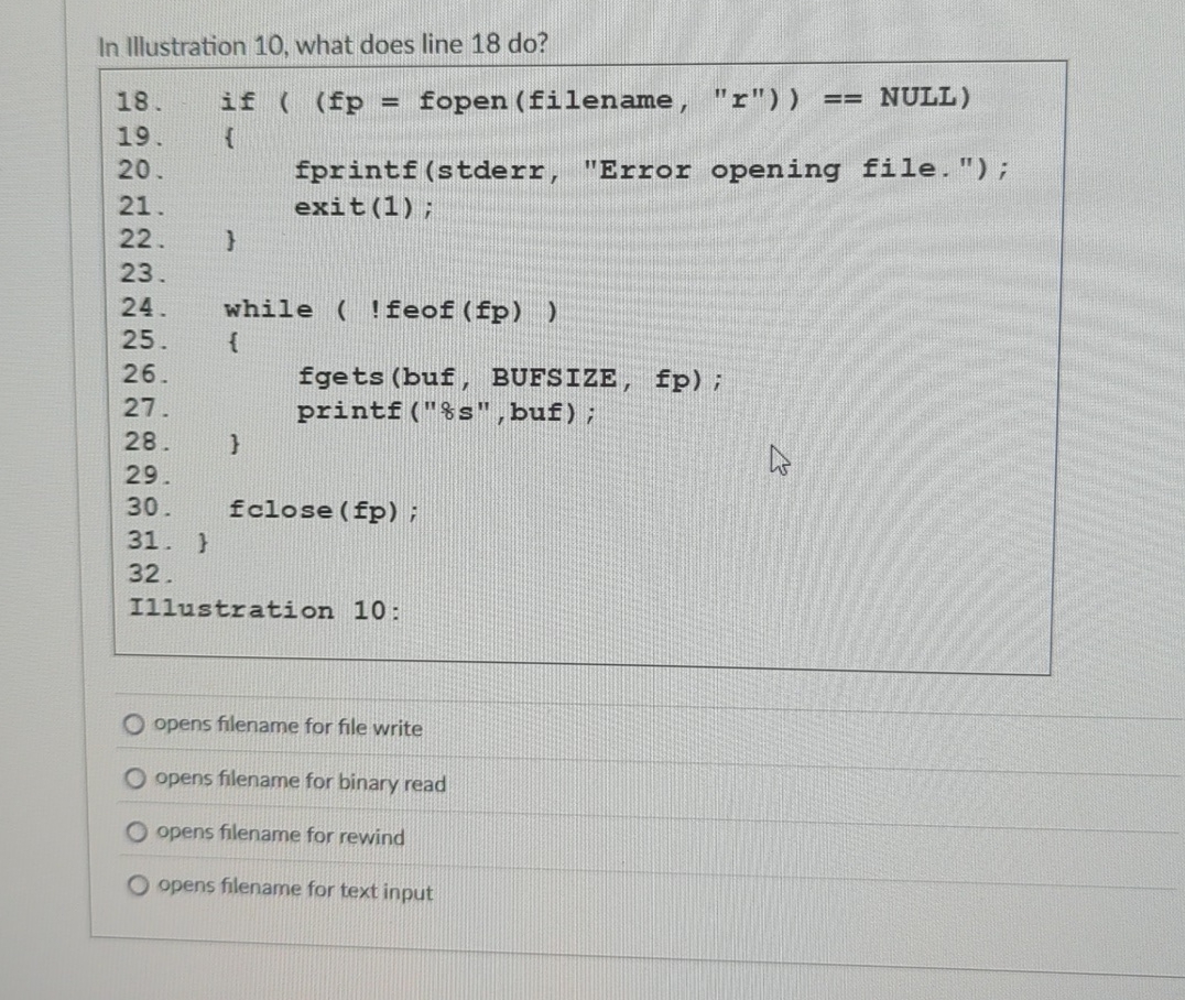 In Illustration 1 0 , what does line 1 8 do ?