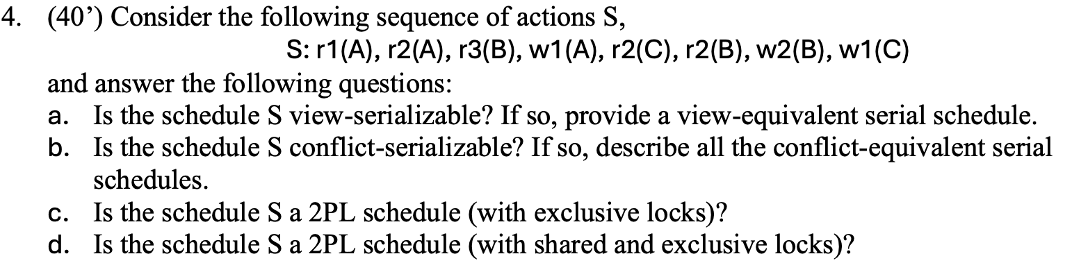 ( 4 0 ' ) Consider the following sequence of