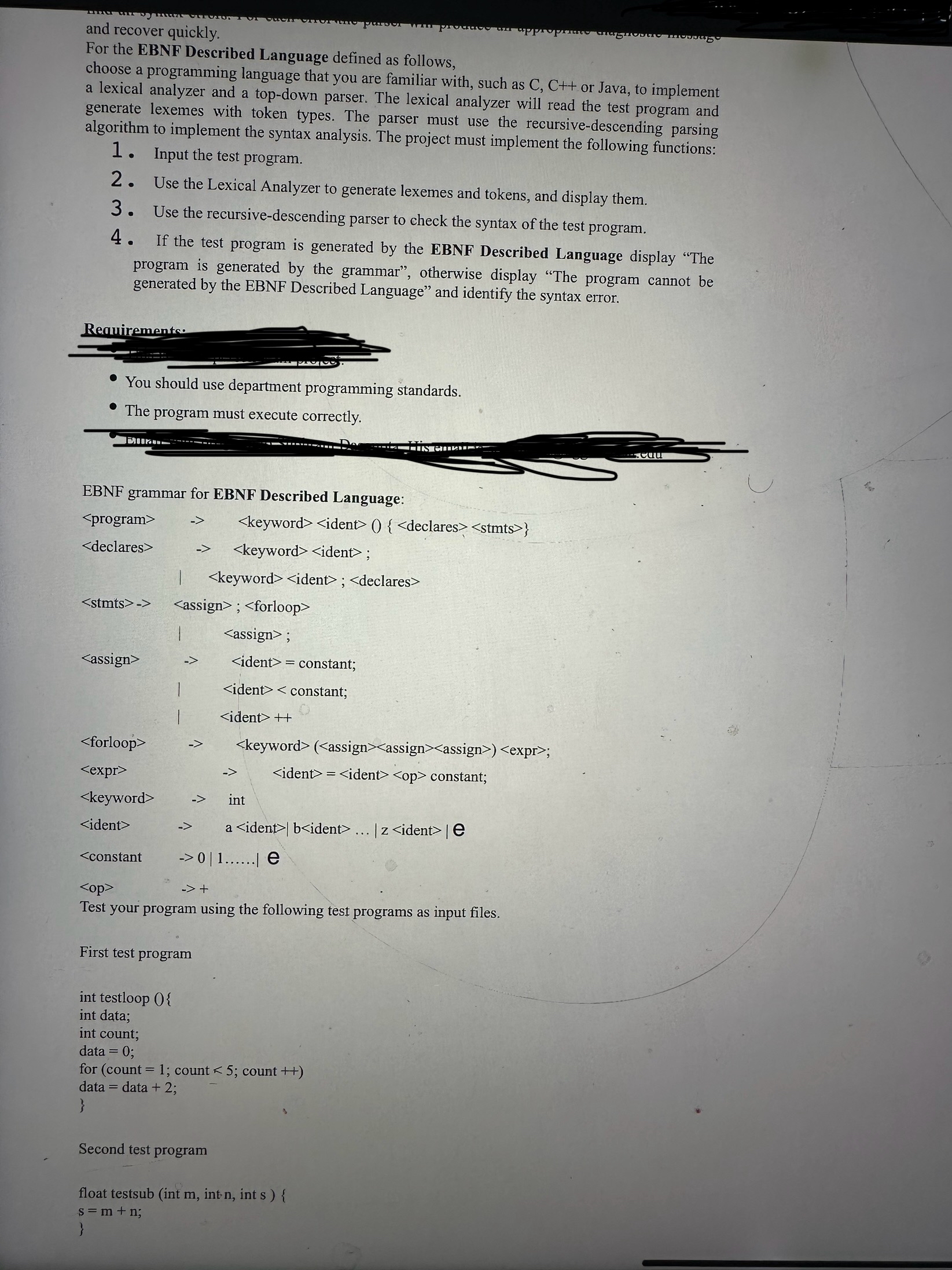 and recover quickly. For the EBNF Described