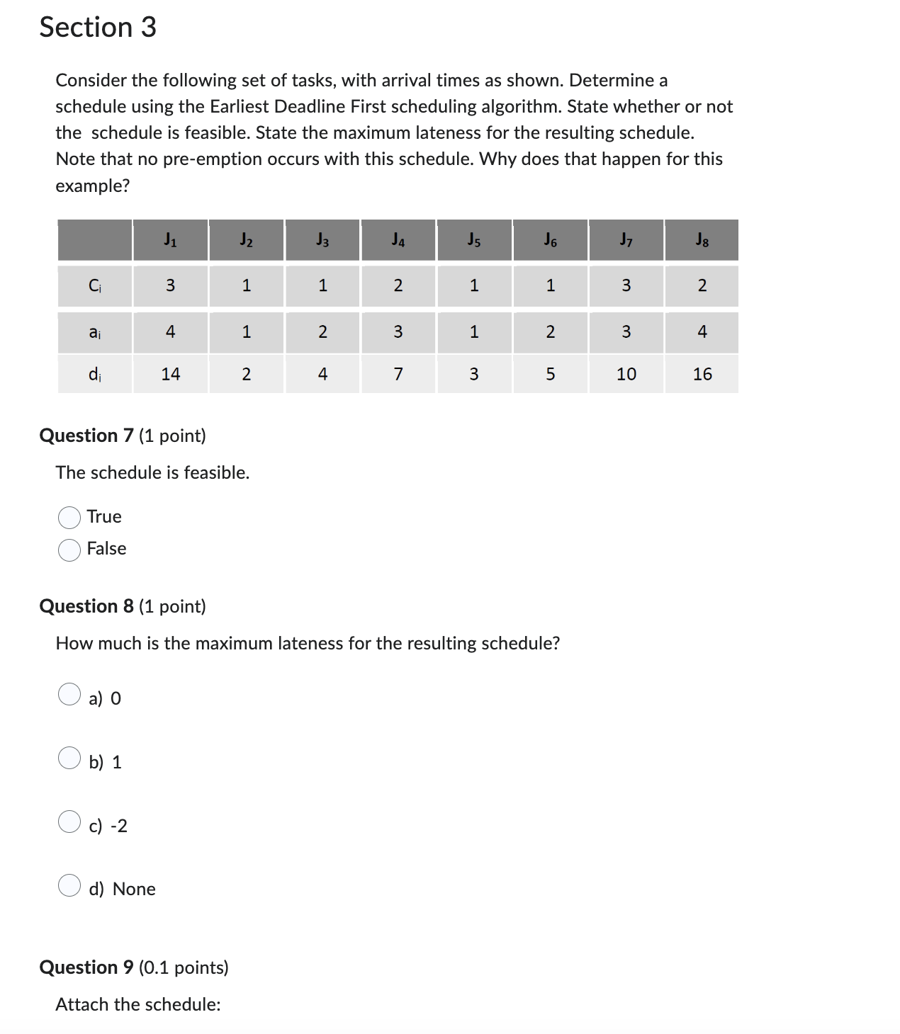 Consider the following set of tasks ( attached )