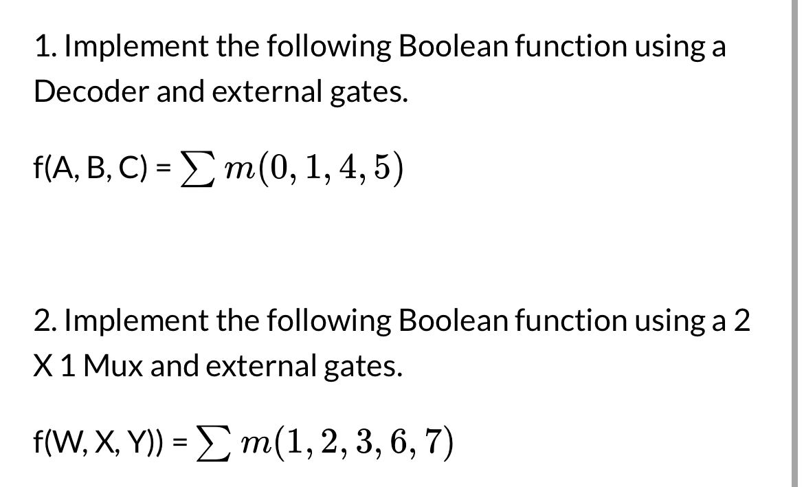 I want the truth tables and diagrams only I have