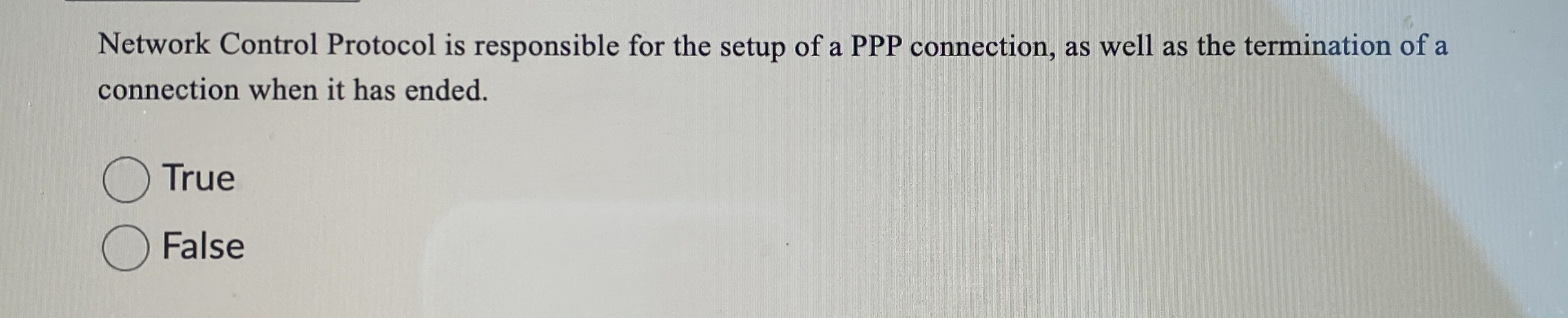 Network Control Protocol is responsible for the