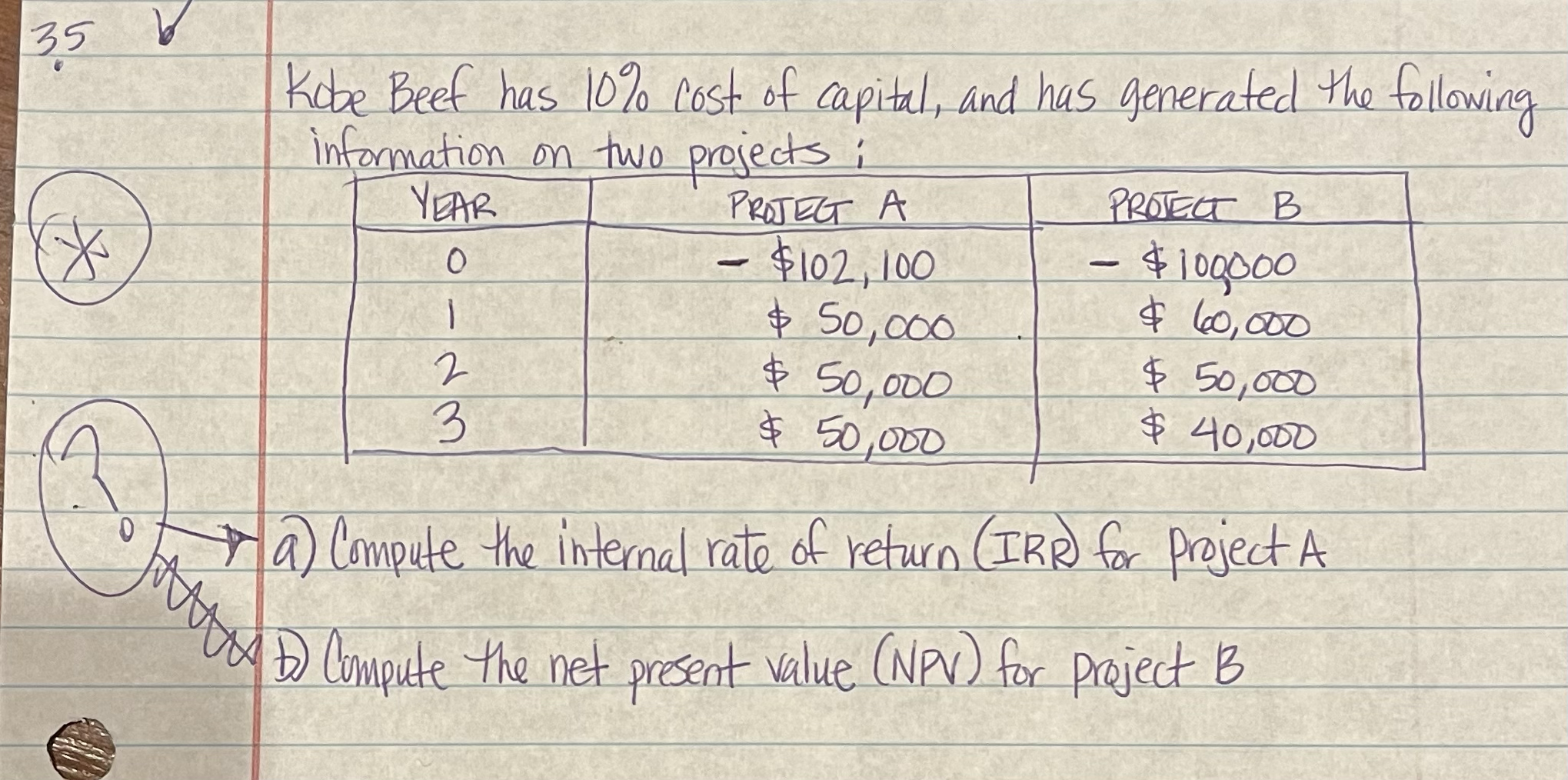 please show all steps to solve and explain A and