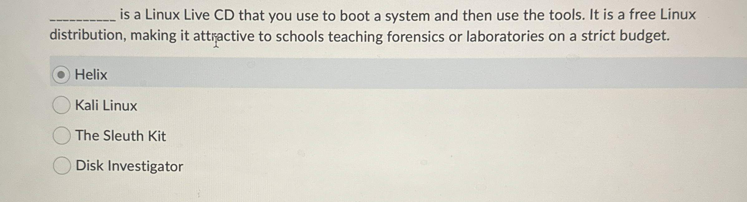 is a Linux Live CD that you use to boot a system
