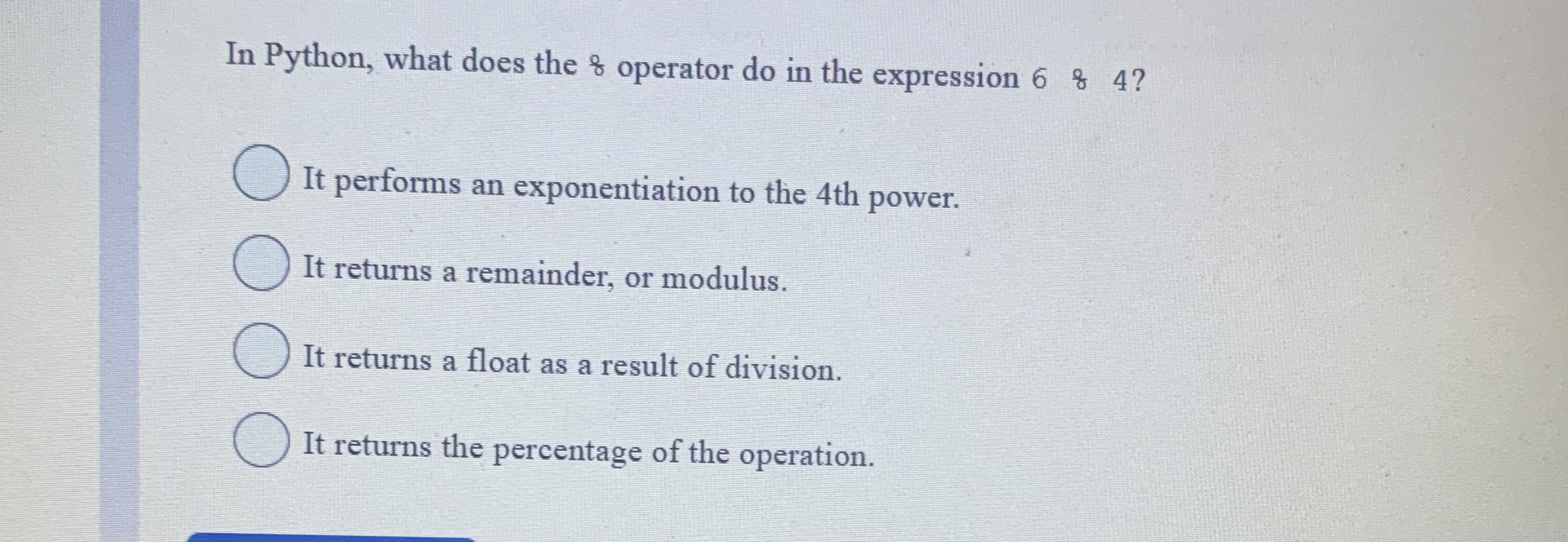 In Python, what does the & operator do in the