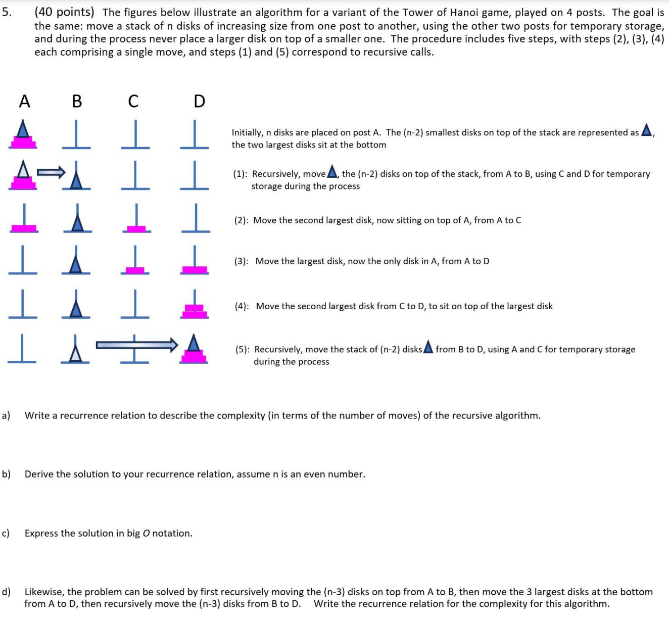 5 . ( 4 0 points ) The figures below illustrate