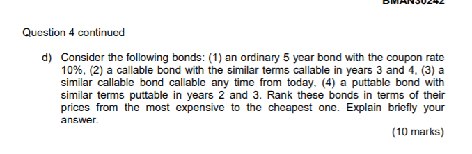 (10 marks) 4. a) Consider a two year credit