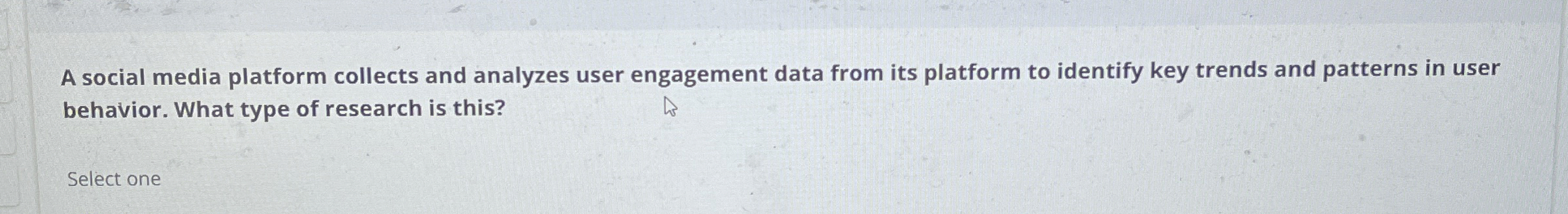 A social media platform collects and analyzes