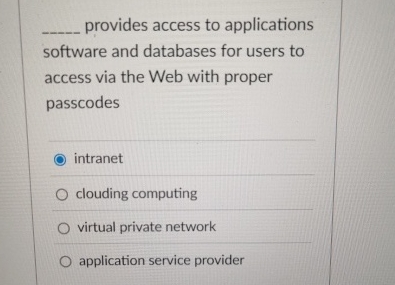 q , provides access to applications software and