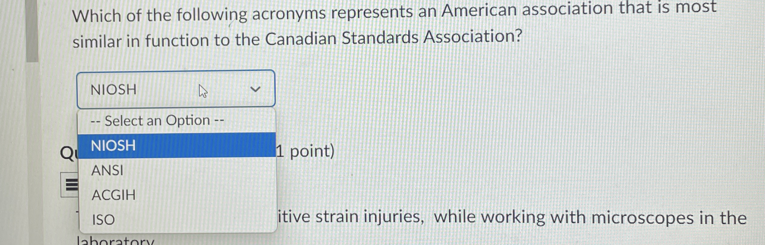 Which of the following acronyms represents an