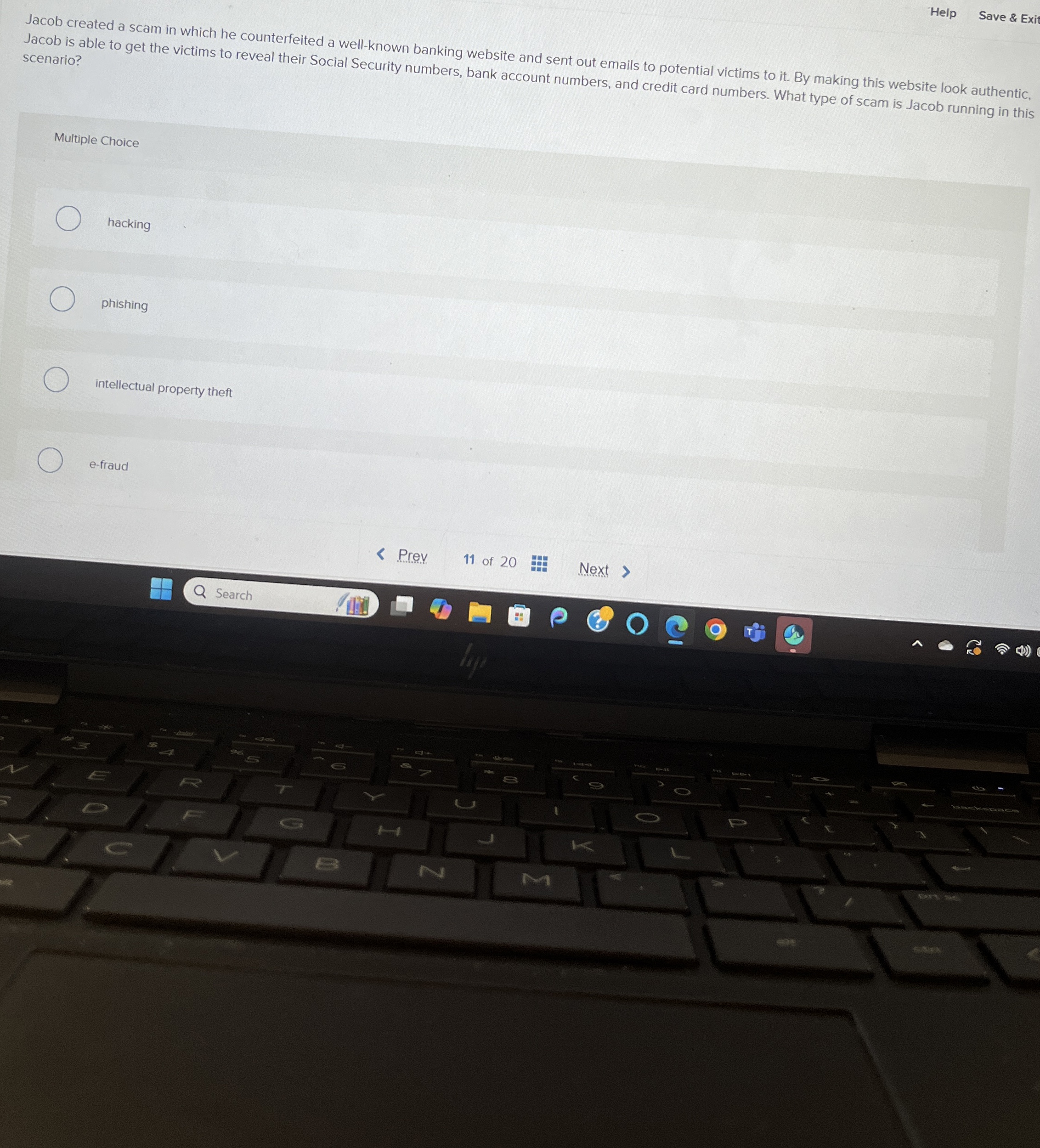 Help Save & Exit Jacob created a scam in which he