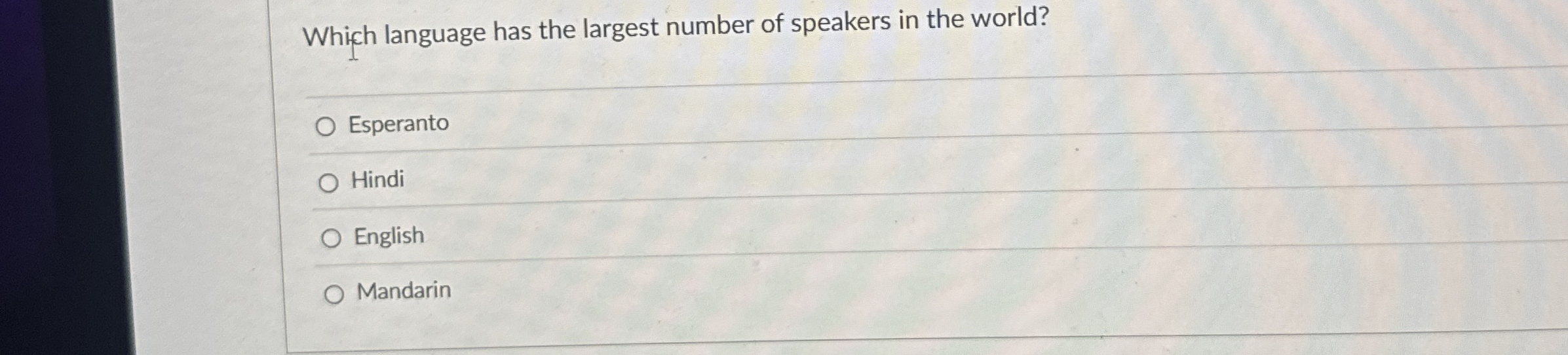 Which language has the largest number of speakers