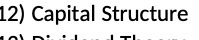 12) Capital Structure