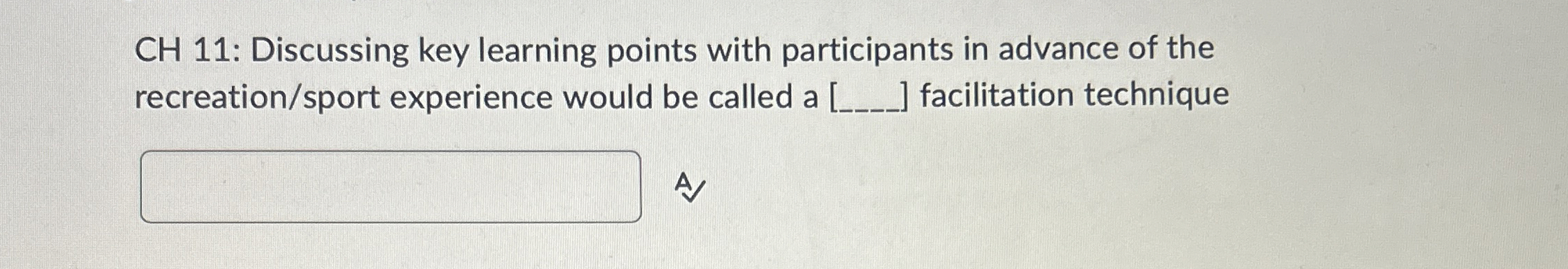 CH 1 1 : Discussing key learning points with