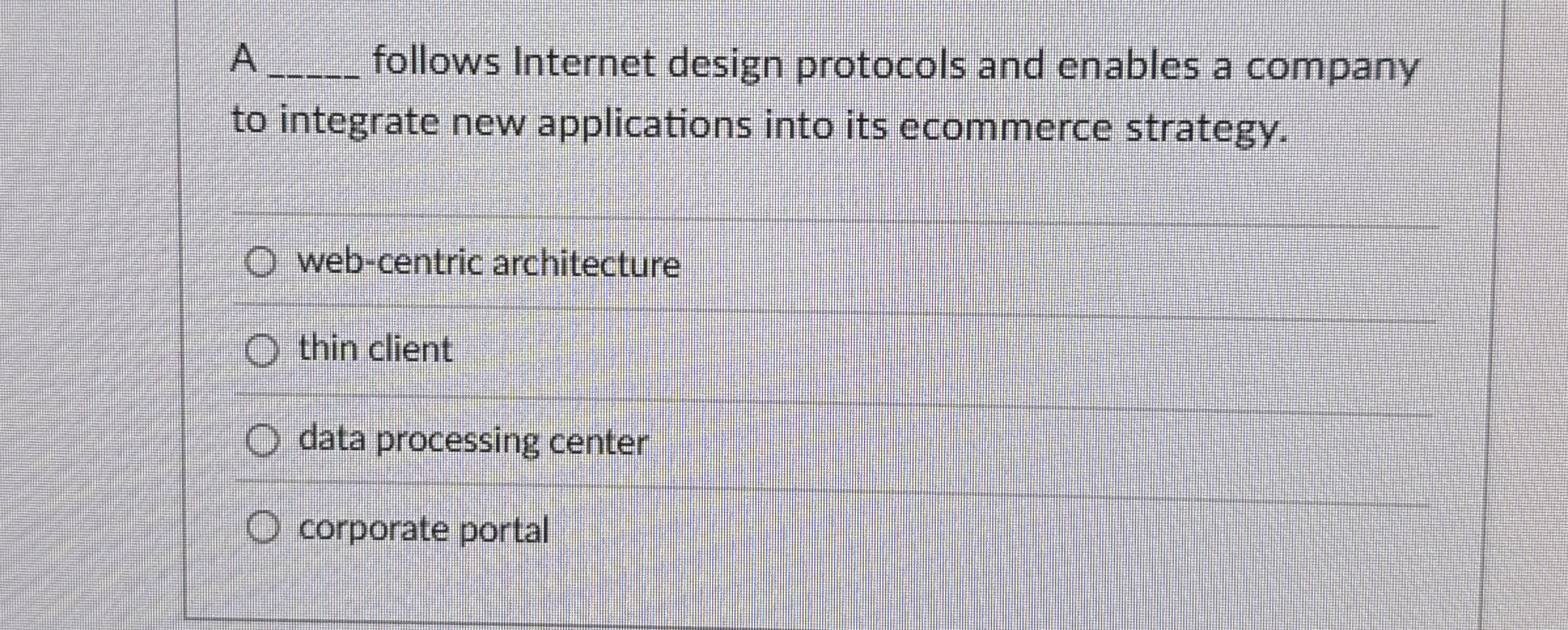 A q , follows Internet design protocols and
