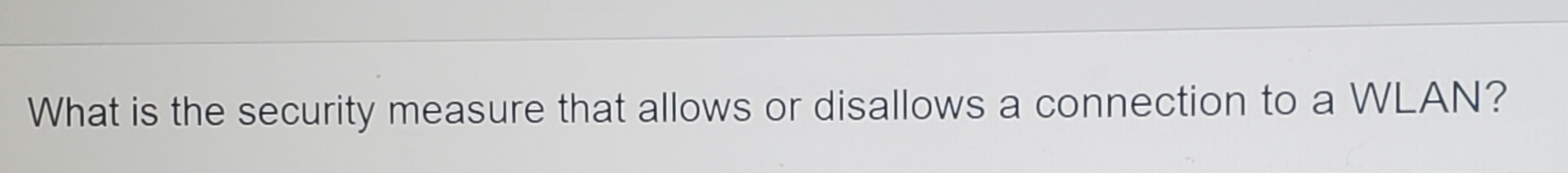 What is the security measure that allows or