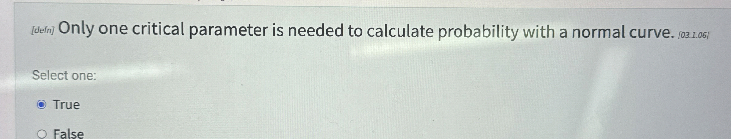[ dem ] Only one critical parameter is needed to