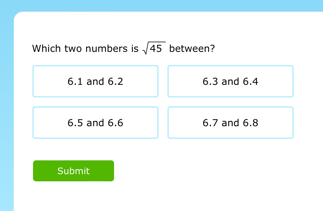 Which two numbers is 4 5 2 between?