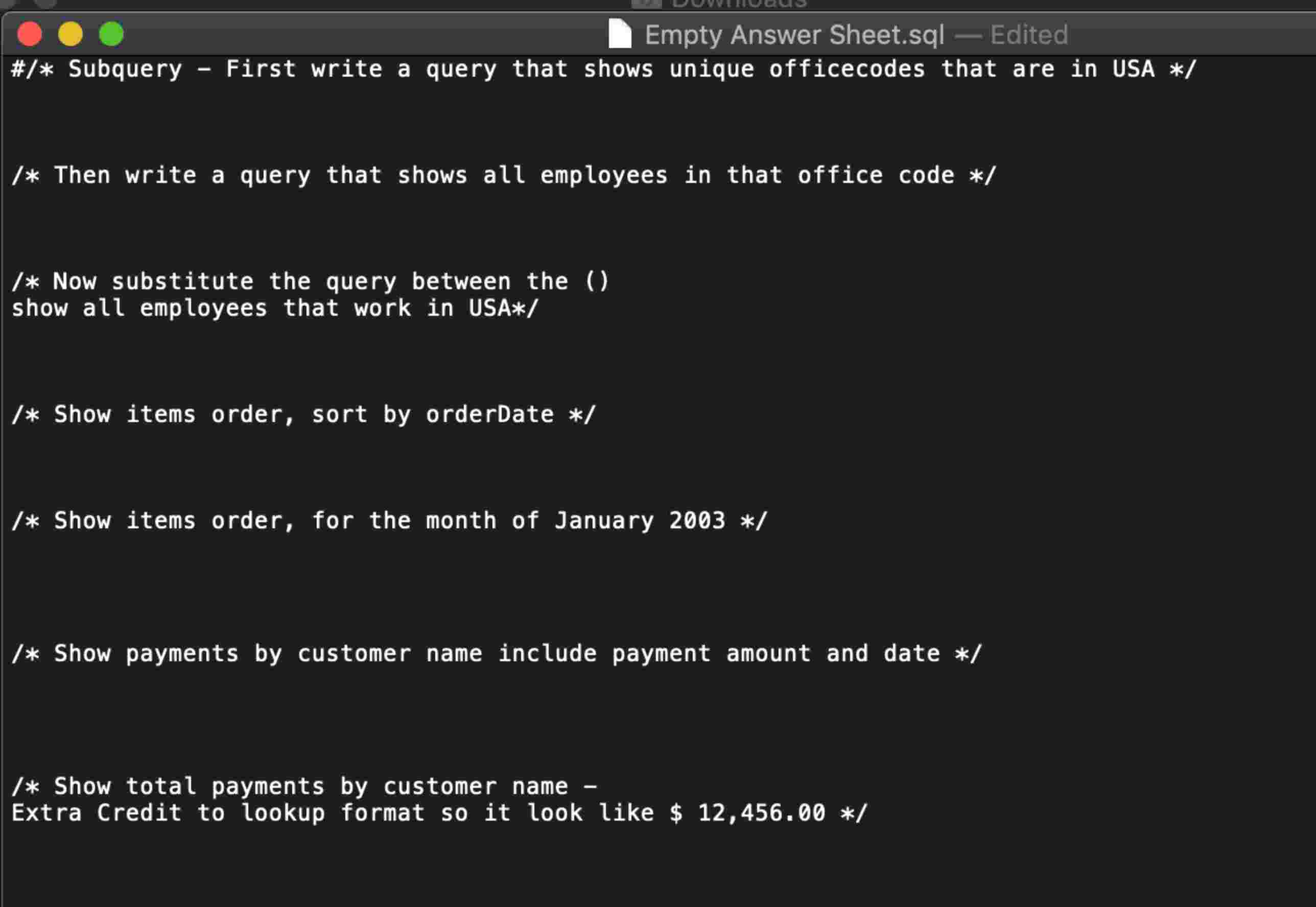 Login in to your database on the database server.