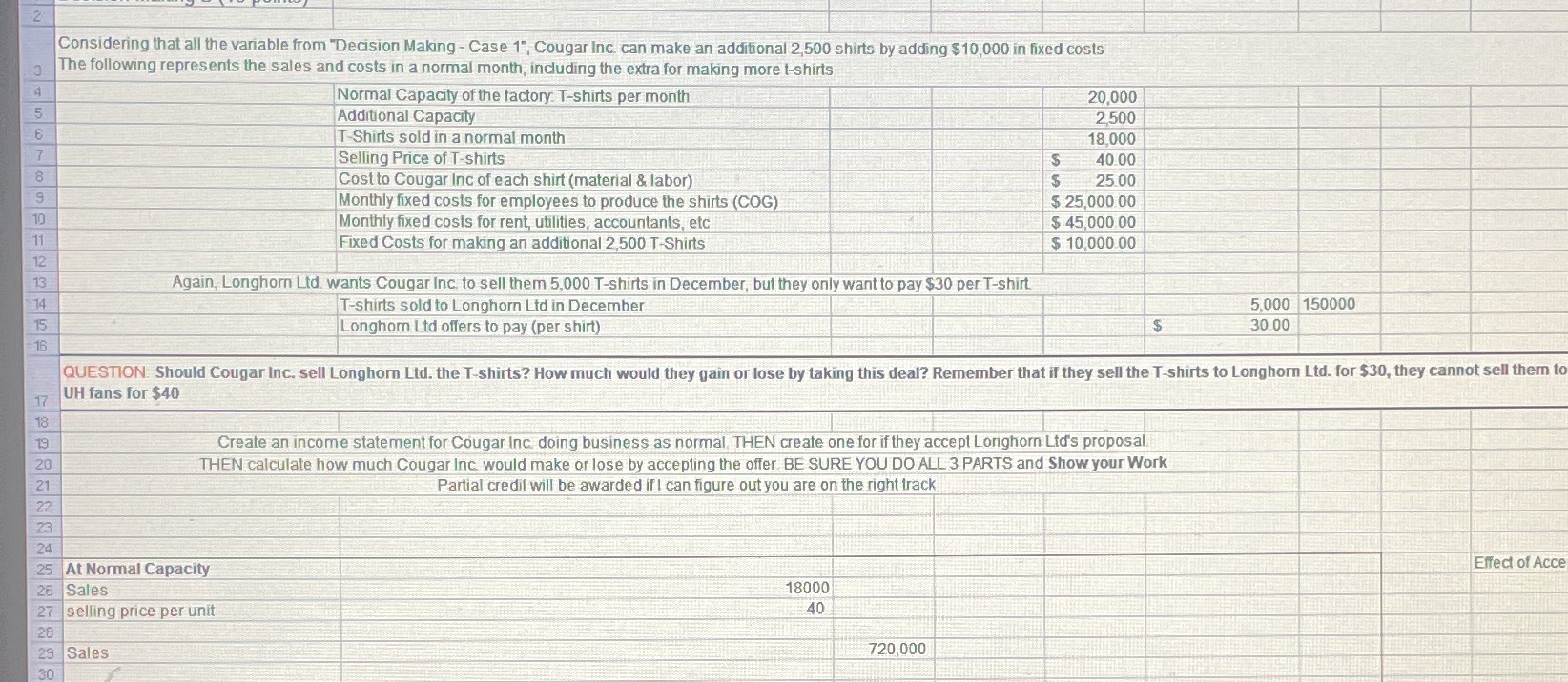 2 Considering that all the variable from