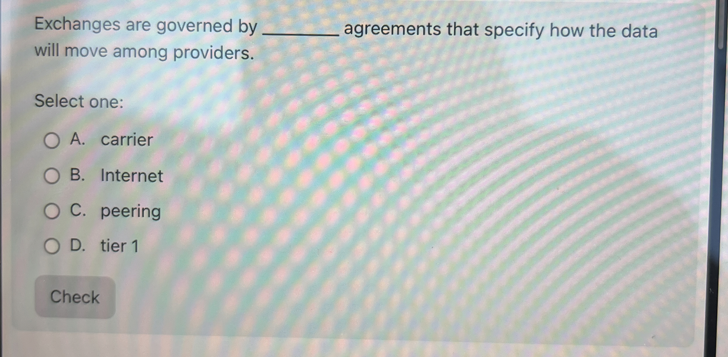 Exchanges are governed by agreements that specify