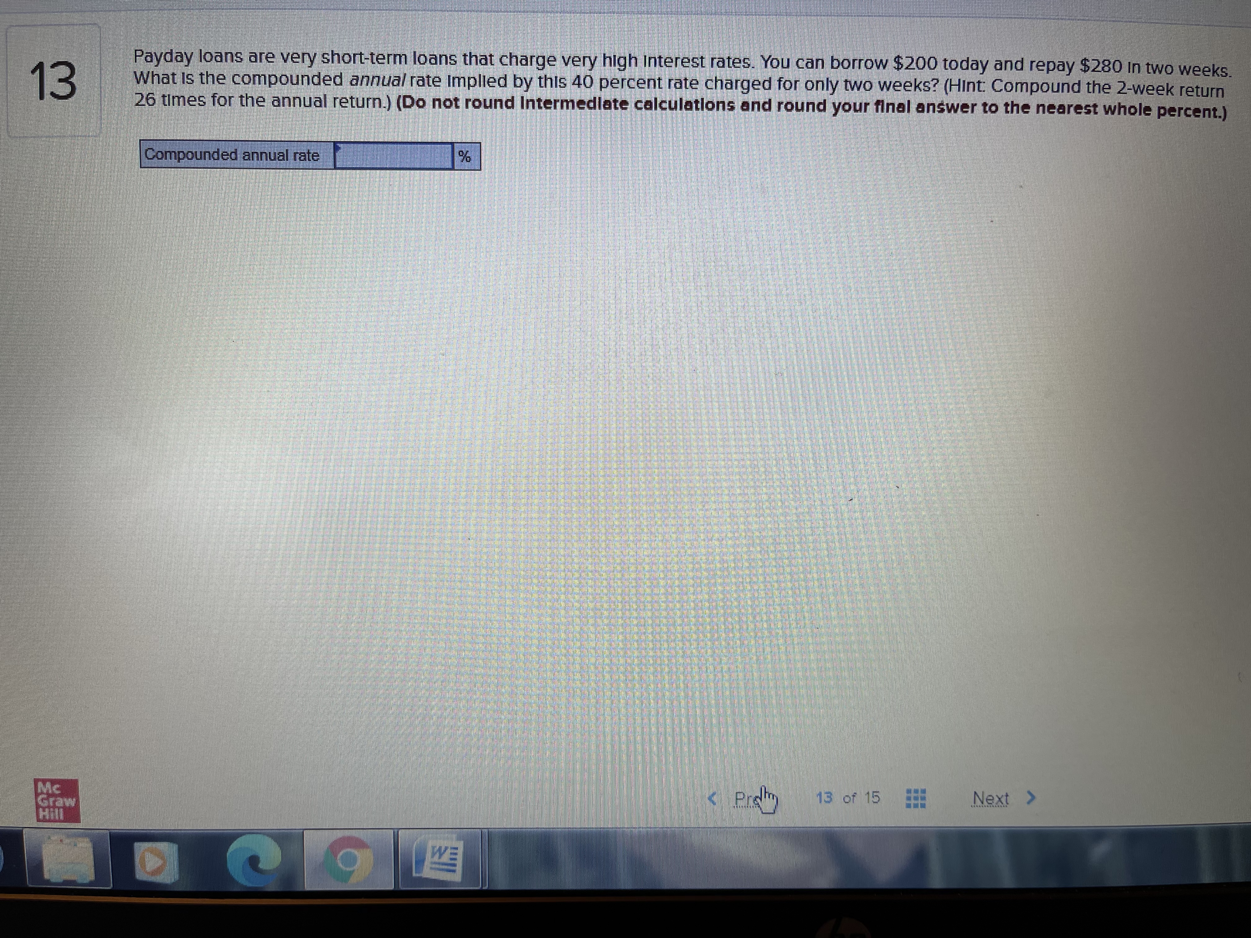 \f\fPayday loans are very short-term loans that