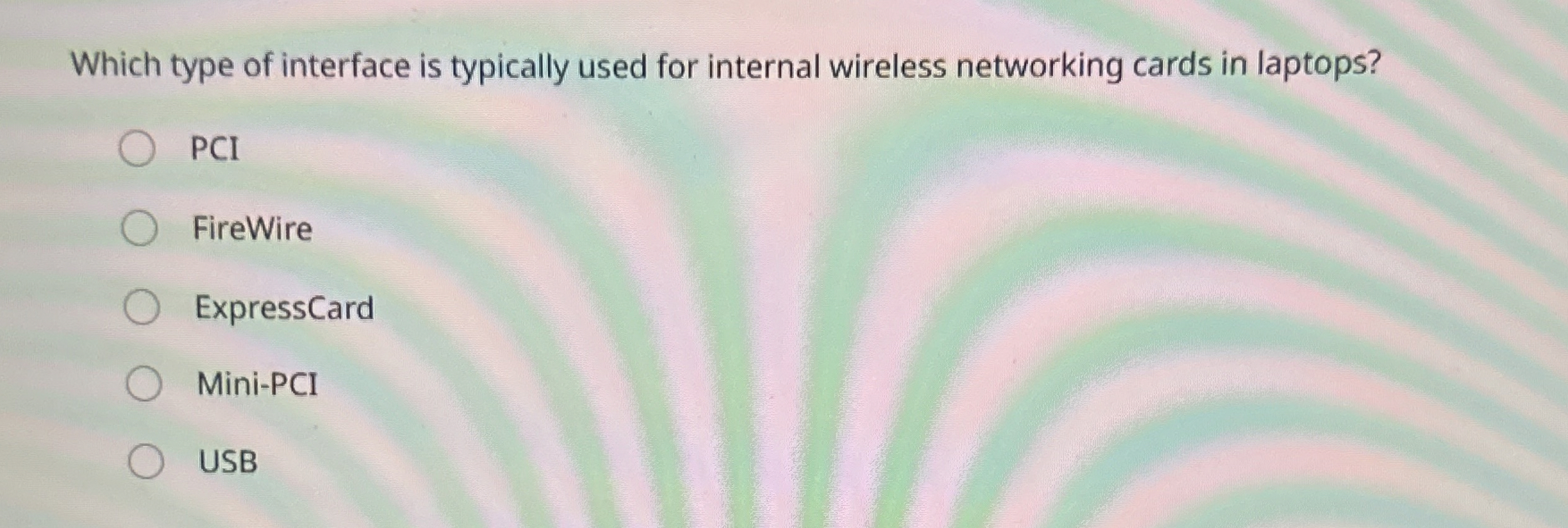 Which type of interface is typically used for