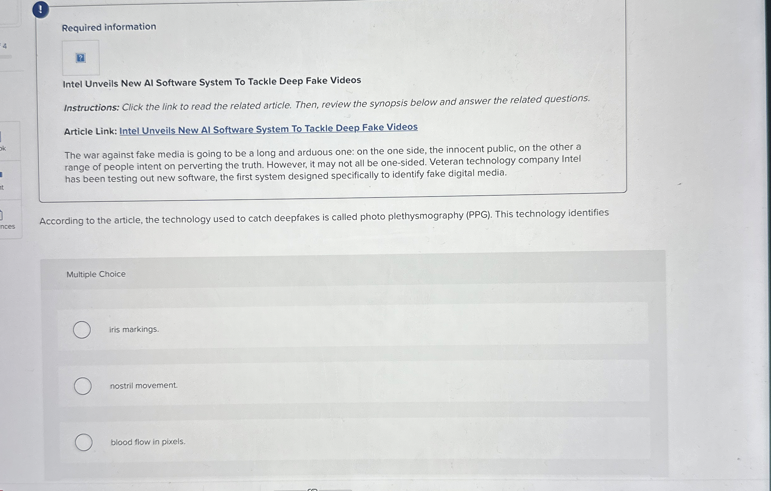 ! Required information Intel Unveils New Al