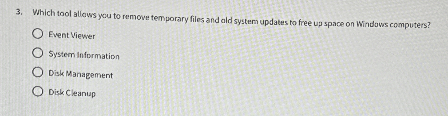 Which tool allows you to remove temporary files