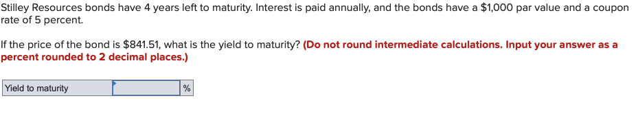 Kilgore Natural Gas has a $1,000 par value bond