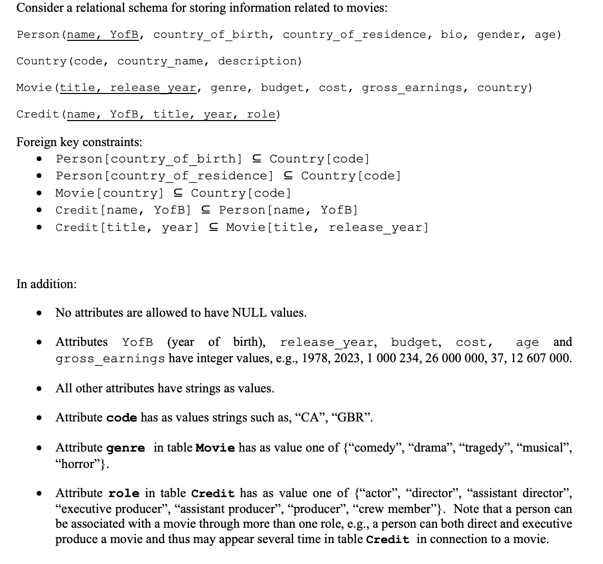PLEASE WRITE A RATIONAL ALGEBRA EXPRESSION ONLY.
