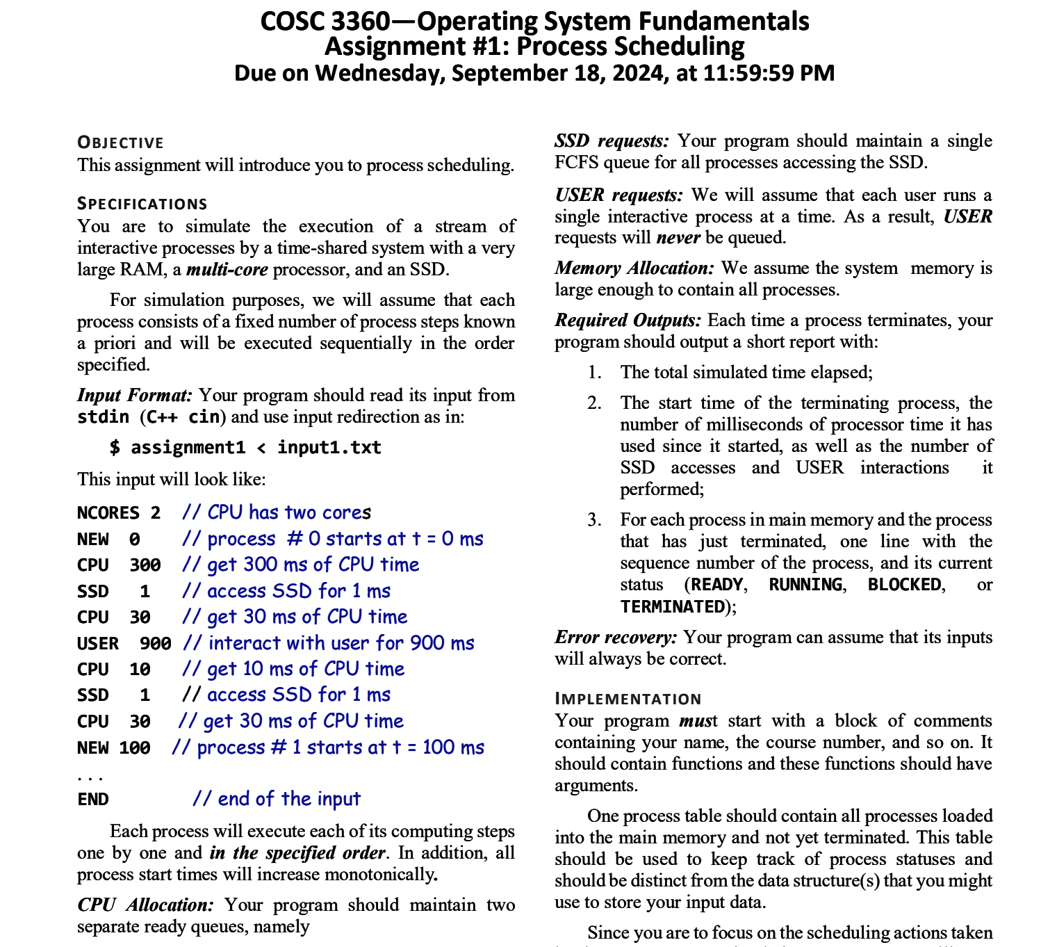 i need help with a c + + program Assignment # 1 :