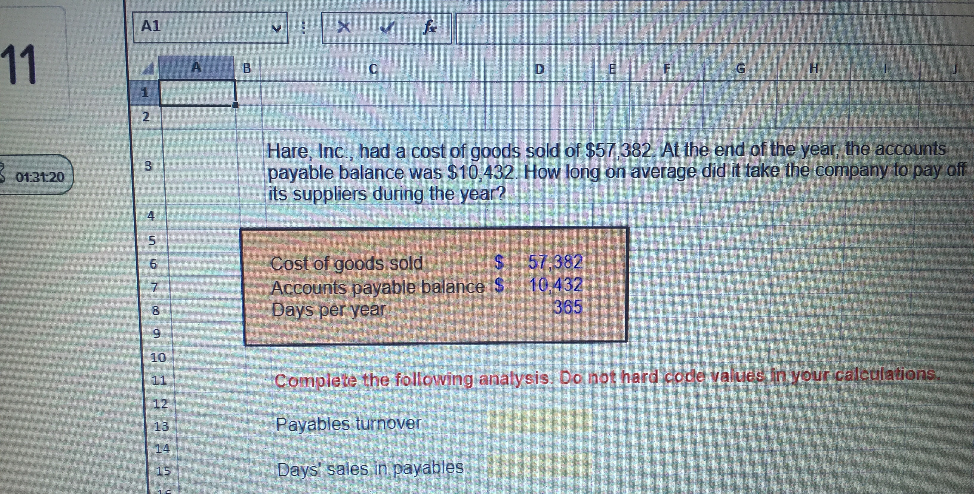 practice problems need help A1 X 11 A B C D E F G