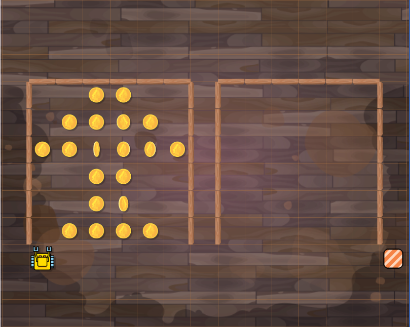 Write a program for Karel to move all coins from