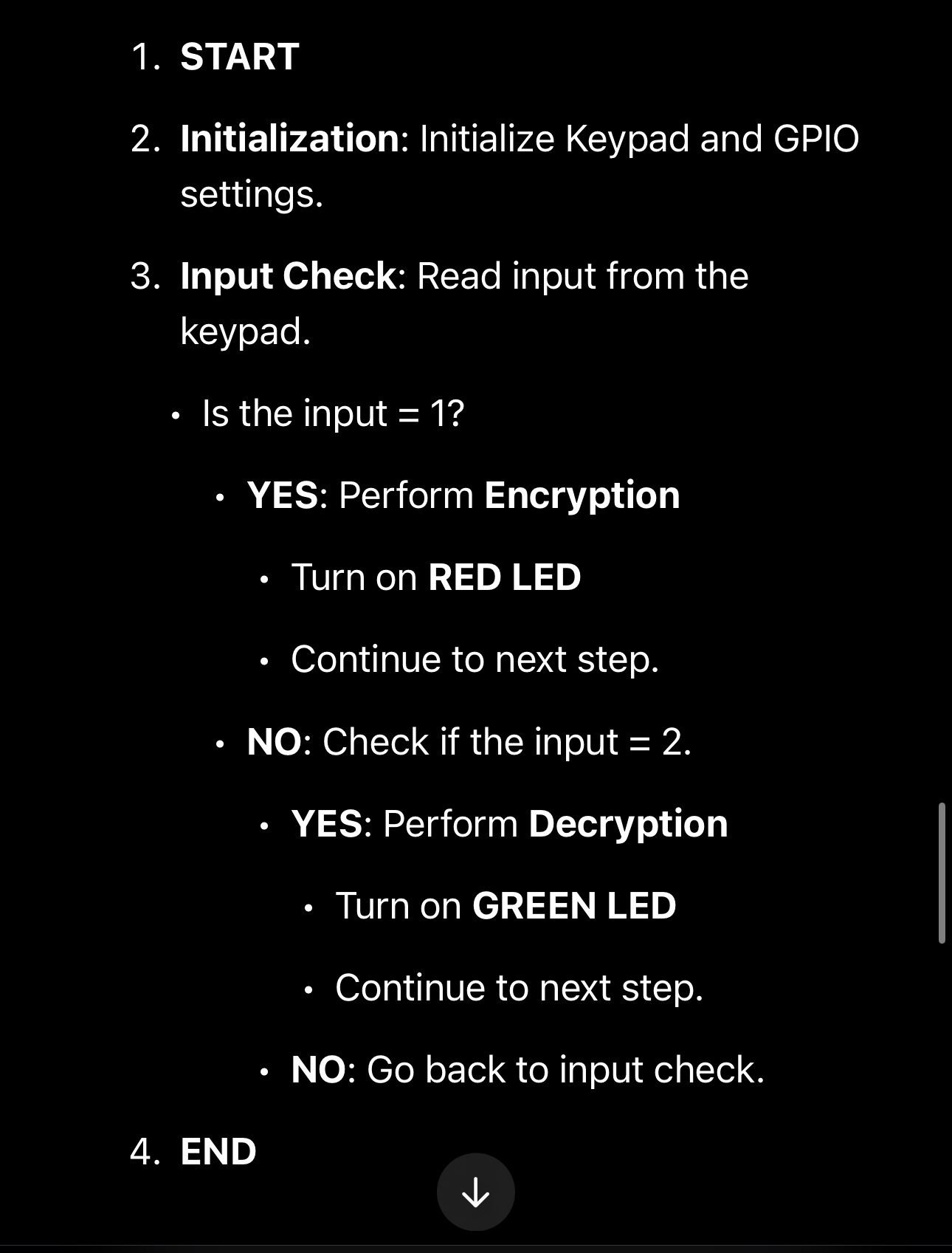 Make flow chart by word or any way but not by