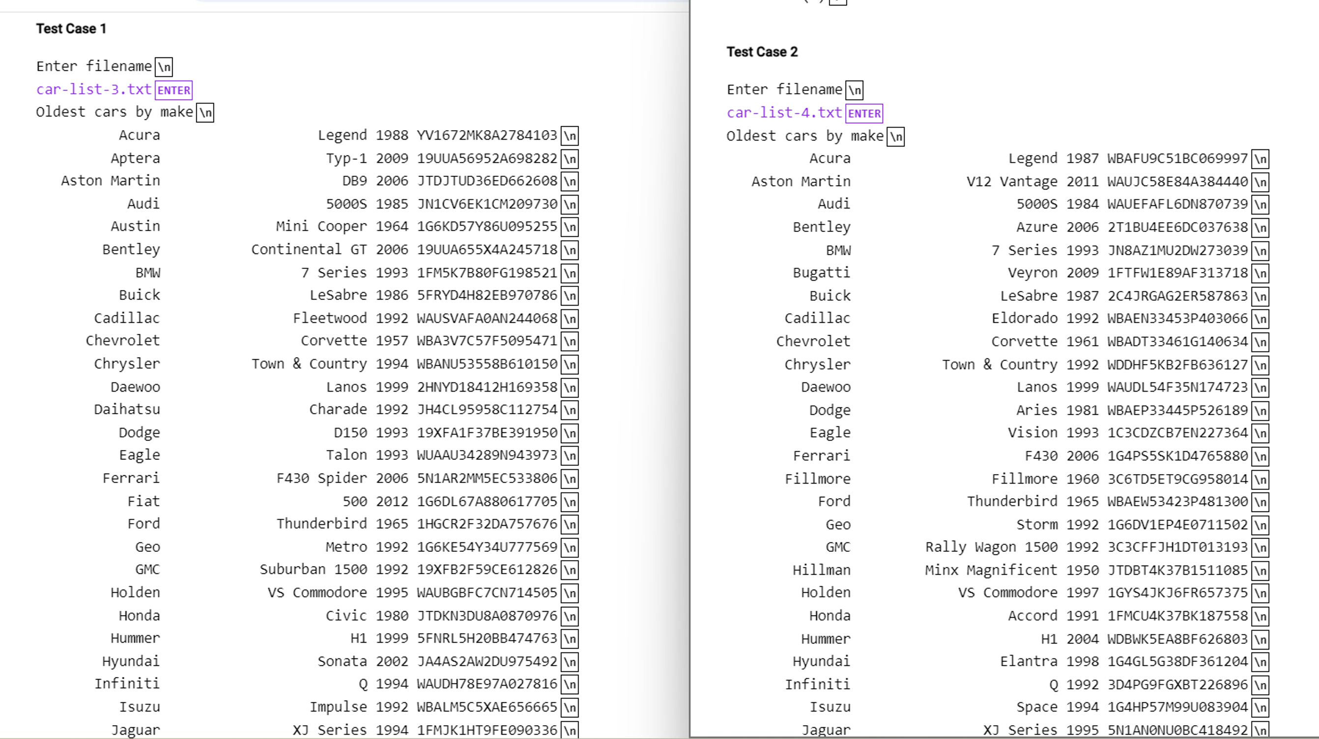 In JAVA please. Ask the user for a filename.