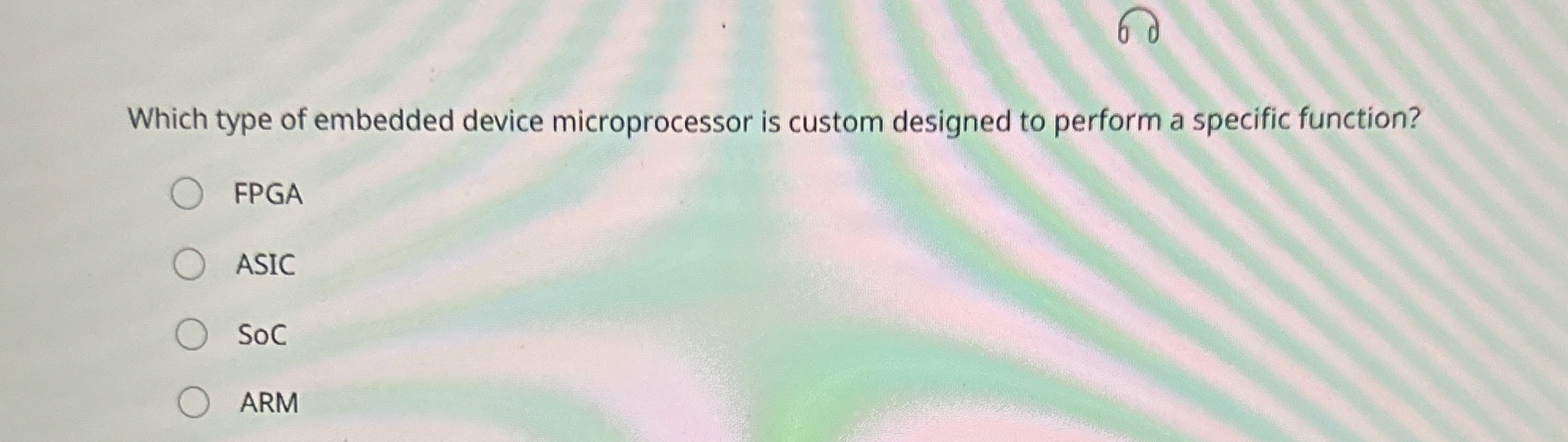 Which type of embedded device microprocessor is