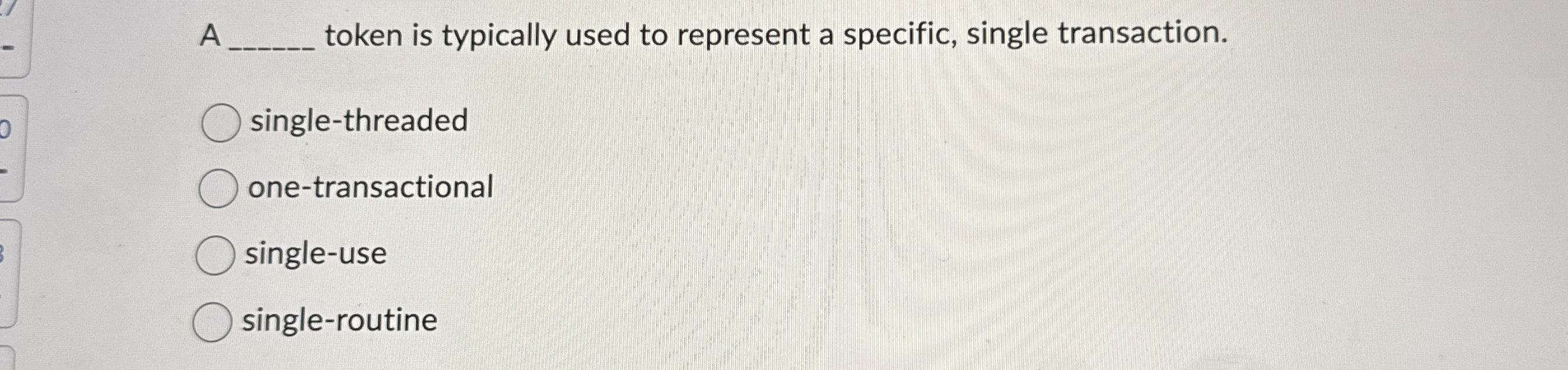 A q , token is typically used to represent a