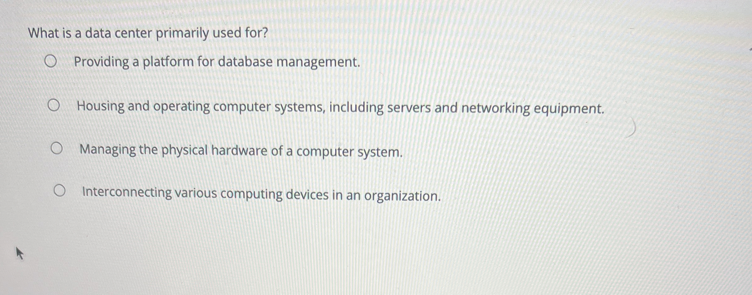 What is a data center primarily used for?