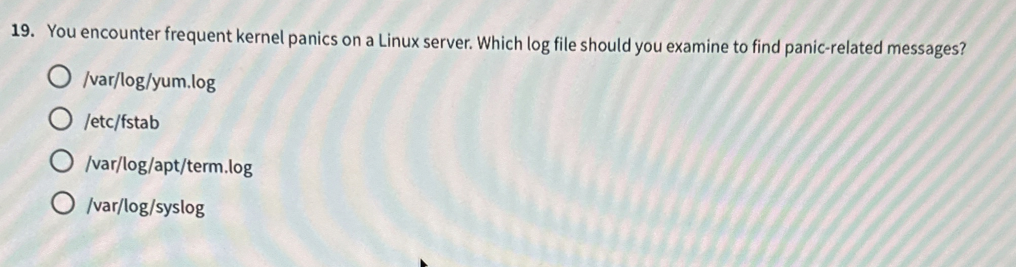 You encounter frequent kernel panics on a Linux