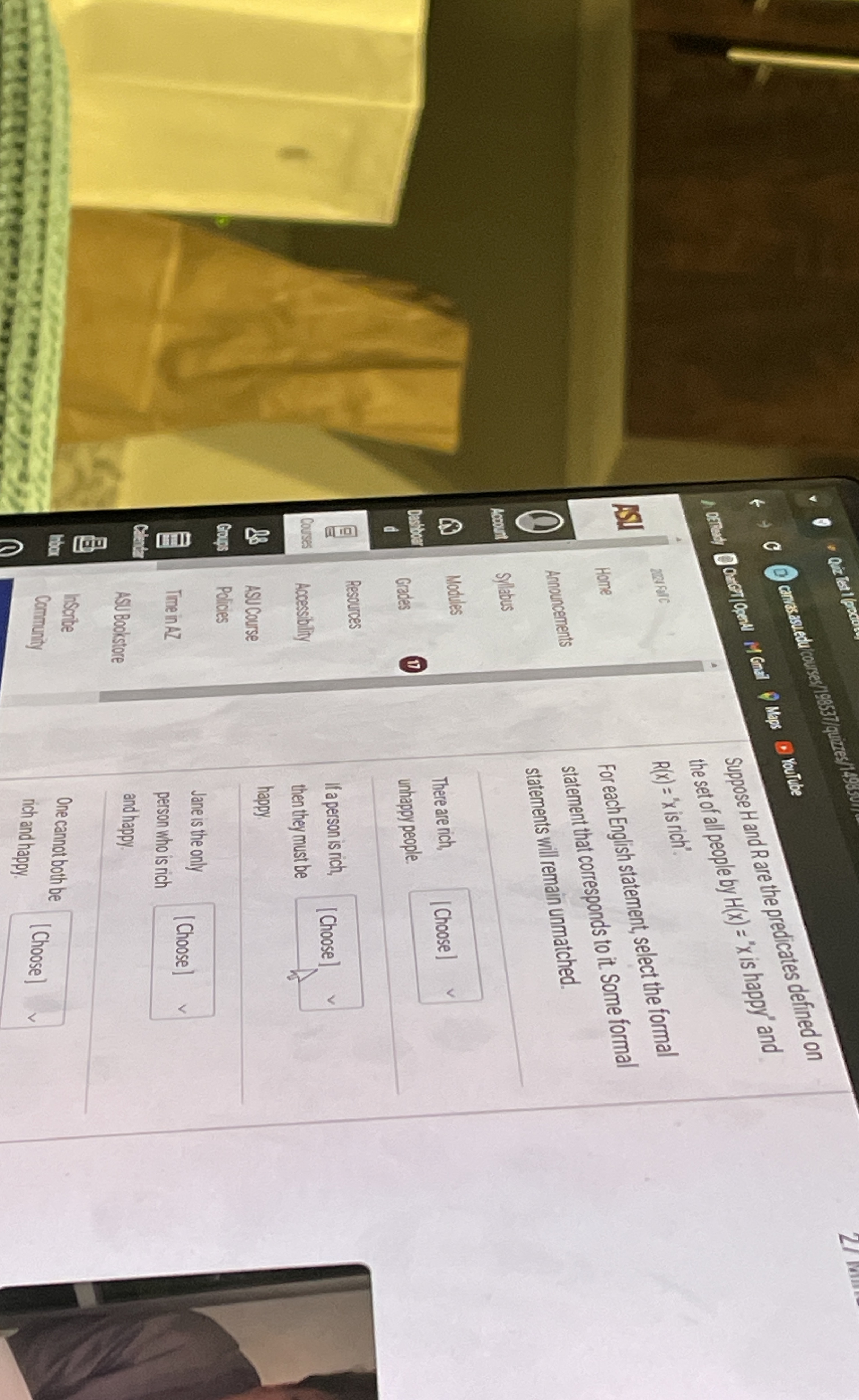 supposet and R are the predicates defined on the